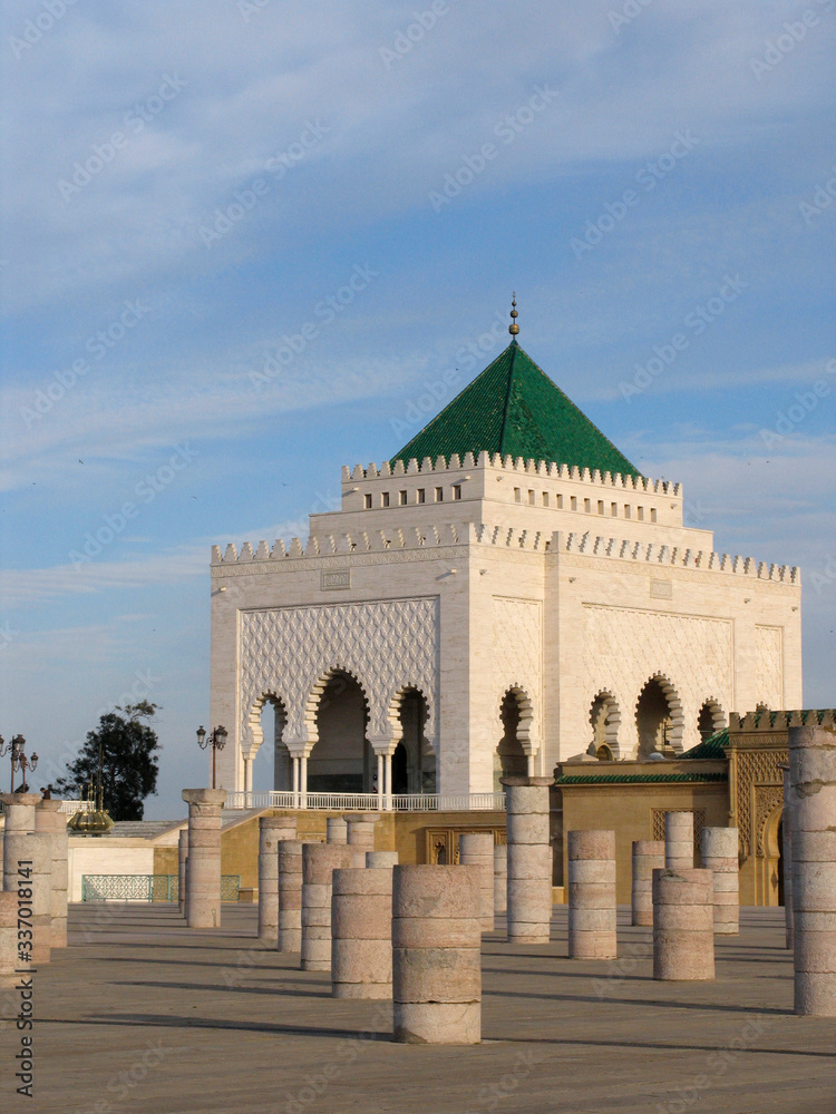 Morocco. The great mausoleum of Mohammed V