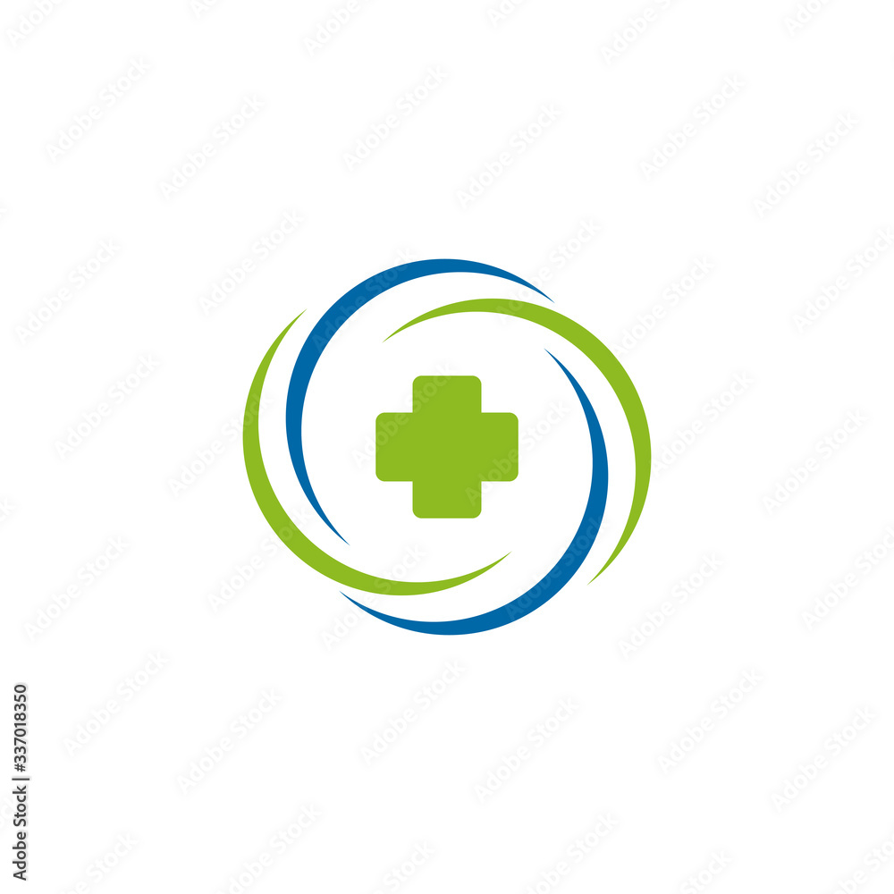 Medical and health care logo with using cross icon template Medical and health care logo with using cross icon template