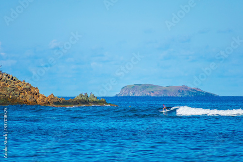 S Thomas United States Virgin Islands, Royalty free Ocean sports background, Caribbean beach vacation, Surfboarding, Surfer, Tranquil Ocean Landscape photo