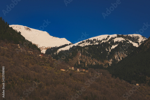Winter day on Agrafa mountains