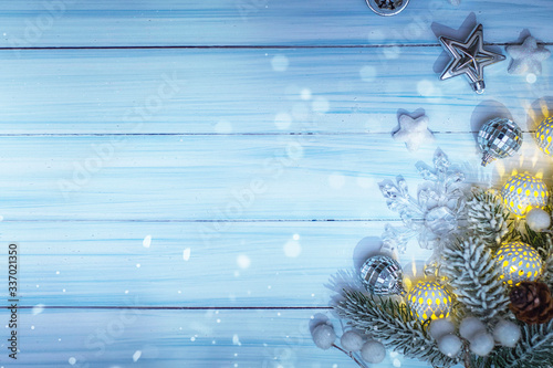Christmas and New Year holidays background