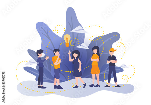 Vector flat illustration, T...