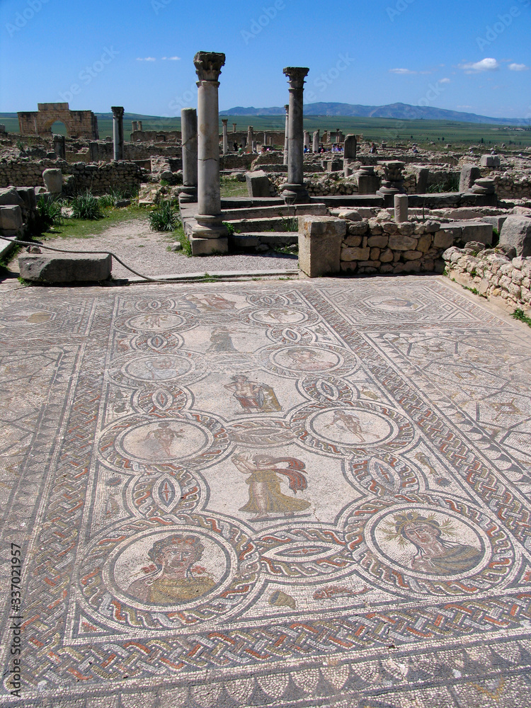 Obraz premium Morocco. Roman archeological site of Volubilis