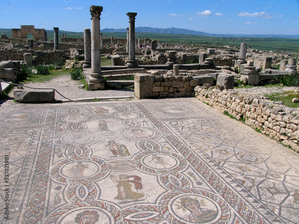 Obraz premium Morocco. Roman archeological site of Volubilis