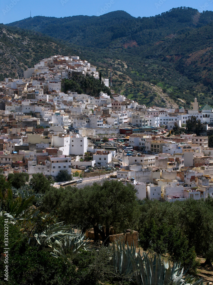 Morocco. The beautiful moroccan city Moulay idriss