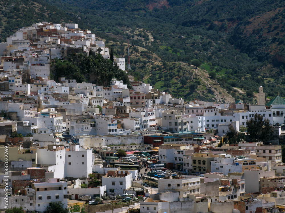 Morocco. The beautiful moroccan city Moulay idriss