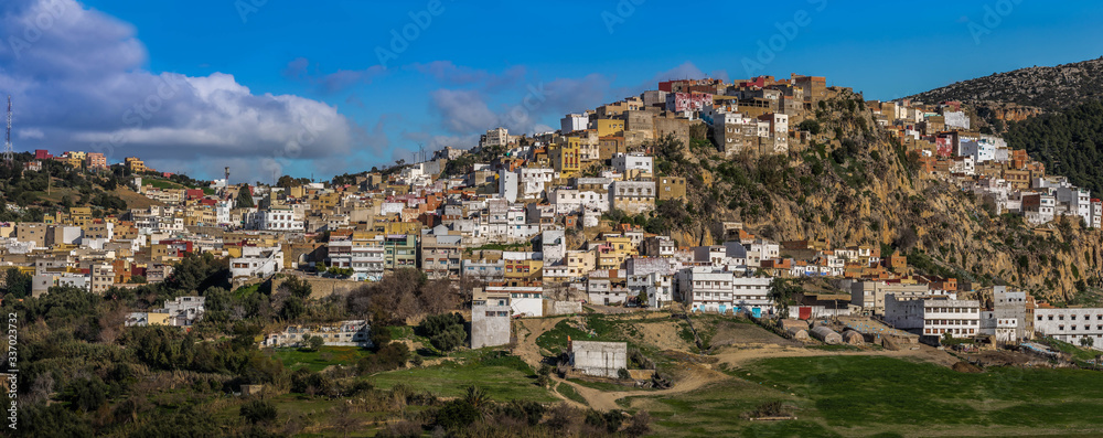Stadtansicht  Moulay Idriss, Marokko Panorama