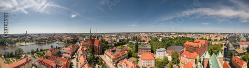 View from the Wroclaw Cathedral to the old town.