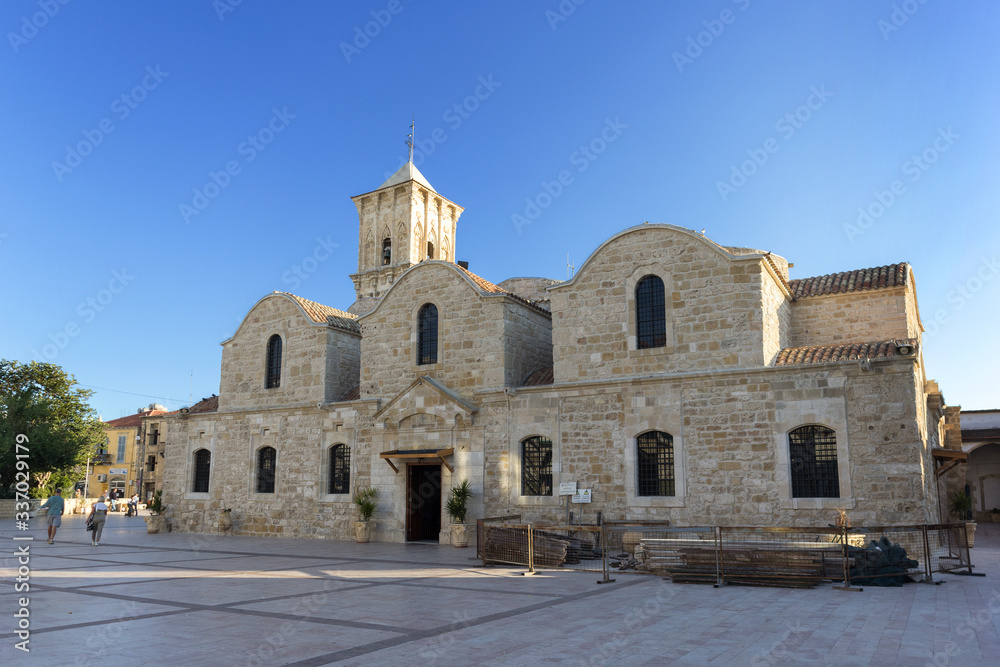 Larnaca, Cyprus - November 11, 2017: The St Lazarus church of Larnaca. It is a late-9th century church, belonging to the Church of Cyprus, an autocephalous Greek Orthodox Church.