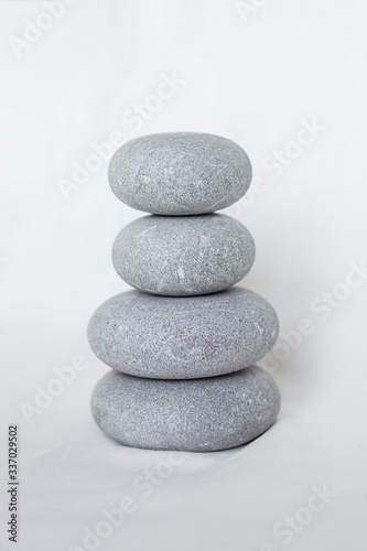 Still life in the form of stones for massage
