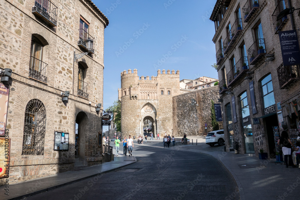 Toledo, Spain, 5,7,2015: port of the sun of Toledo