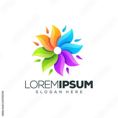 Fototapeta Naklejka Na Ścianę i Meble -  colorful logo design vector illustration