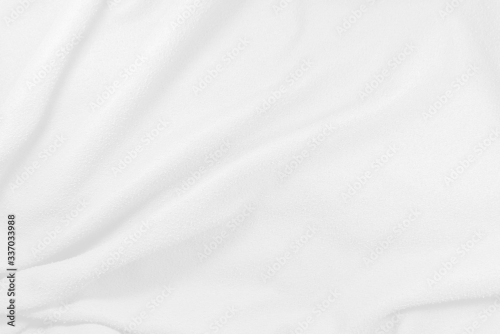 white fabric is towel, which has the characteristics of wave, smooth and very clean. Abstract background design