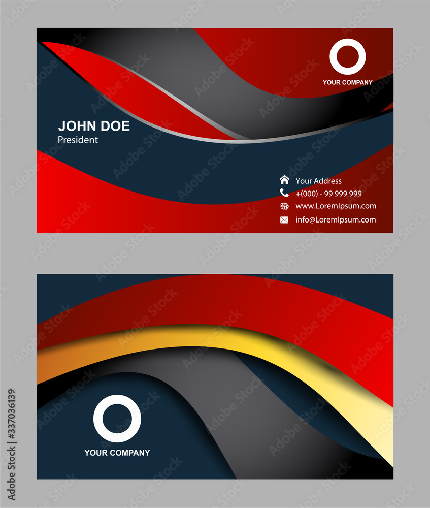 Fotografie Corporate business cards template
