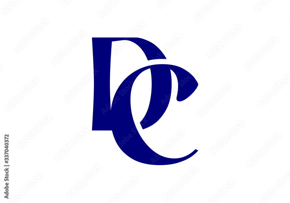 D C Initial Letter Logo design vector template, Graphic Alphabet Symbol for Corporate Business Identity