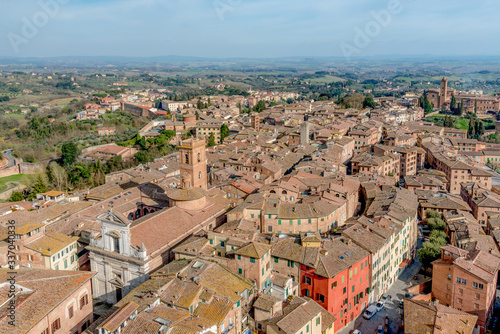 medieval city of Siena in Tuscany