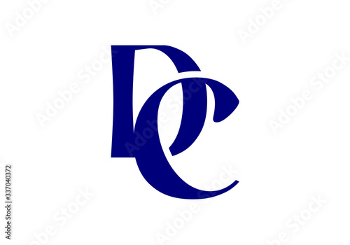 D C Initial Letter Logo design vector template, Graphic Alphabet Symbol for Corporate Business Identity