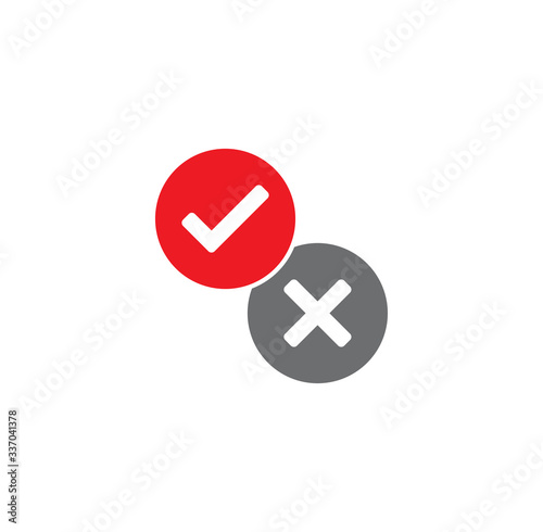 Check box icon on background for graphic and web design. Creative illustration concept symbol for web or mobile app