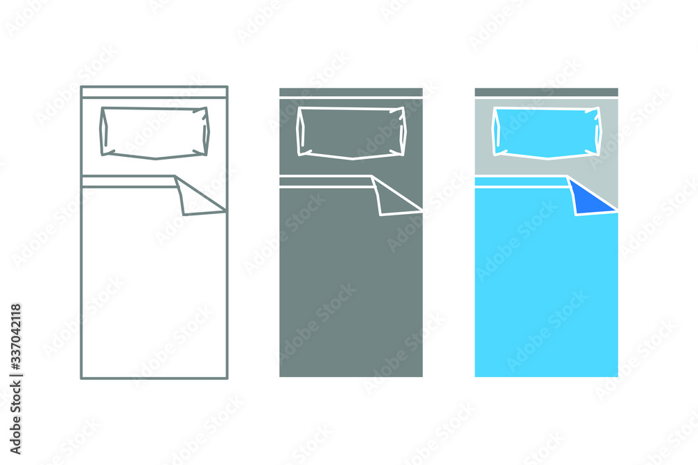 Mattress icon design, Bed icon. Mattress icon design, Bed icon.