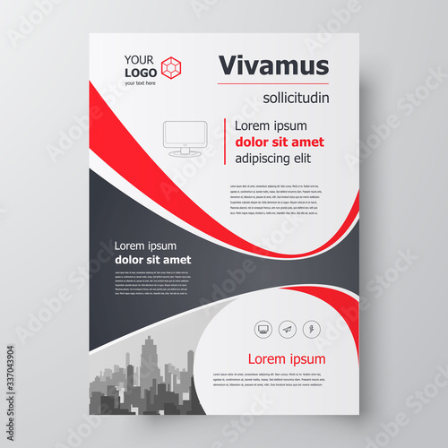 Flyer brochure design, business flyer size A4 template, creative leaflet