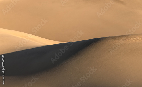 Perspective view of the sand dunes.