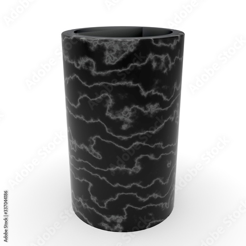 3d model urn Keln marble black photo