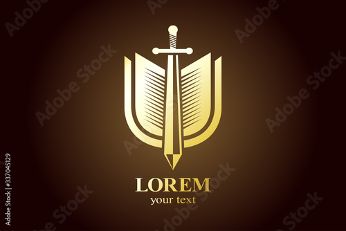 sword shield symbol emblem sign