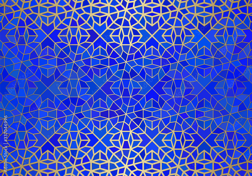 Abstract background with islamic ornament, arabic geometric texture