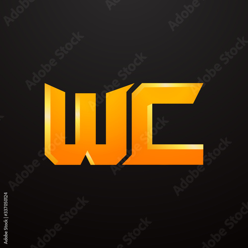 WC initial logo monogram designs modern templates sign, logo, abstract, symbol, initial, letter, icon, design, business .