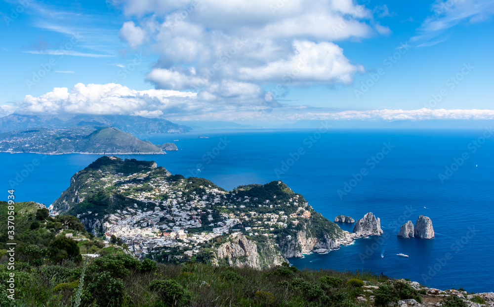 View of Capri from Ana Capri Monte Sollero