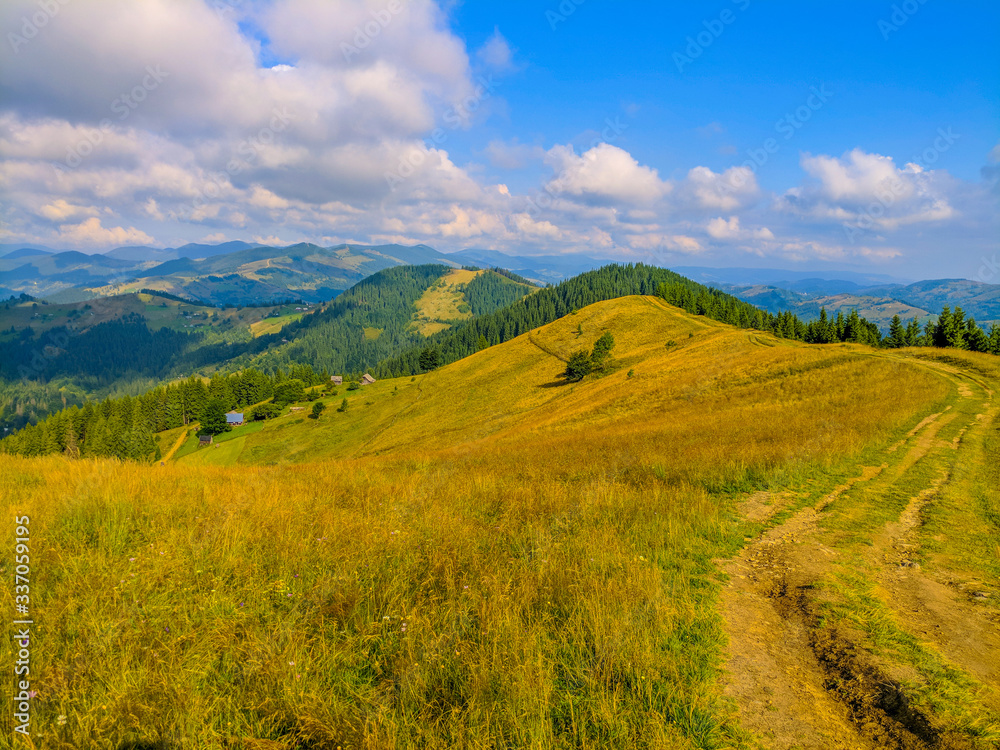 Fototapeta premium Travel and life in the Carpathian