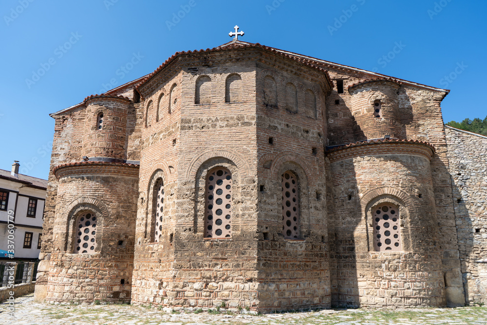 Church of Saints Clement and Panteleimon in Ohrid, North Macedonia. August 2019
