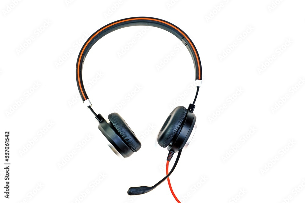 Head set isolate on white background. Head set isolate on white background.