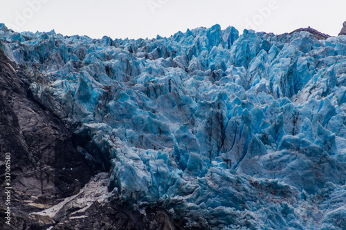 Queulat hanging glacier, national park, chile, chilean patagonia	
 photo