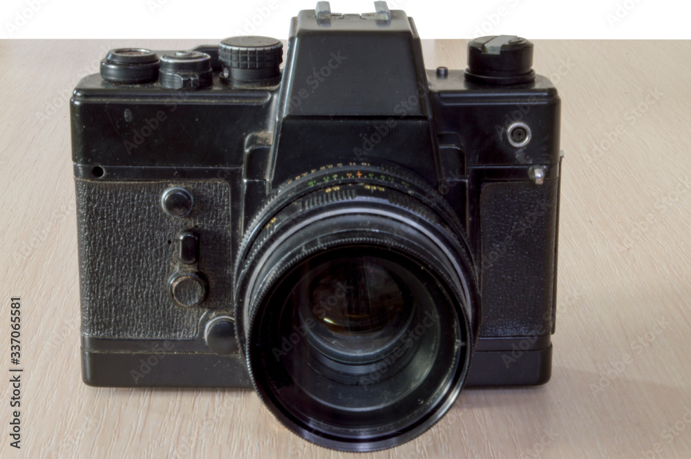 old SLR film camera