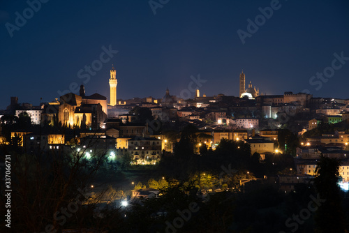 medieval city of Siena in Tuscany