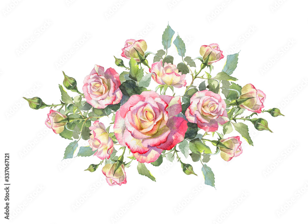 Beautiful flower frame with luxurious bouquets of peonies, roses hand-made watercolor illustration. flowers arranged in a wreath, flower business card. for wedding invitations and greeting cards Beautiful flower frame with luxurious bouquets of peonies, roses hand-made watercolor illustration. flowers arranged in a wreath, flower business card. for wedding invitations and greeting cards