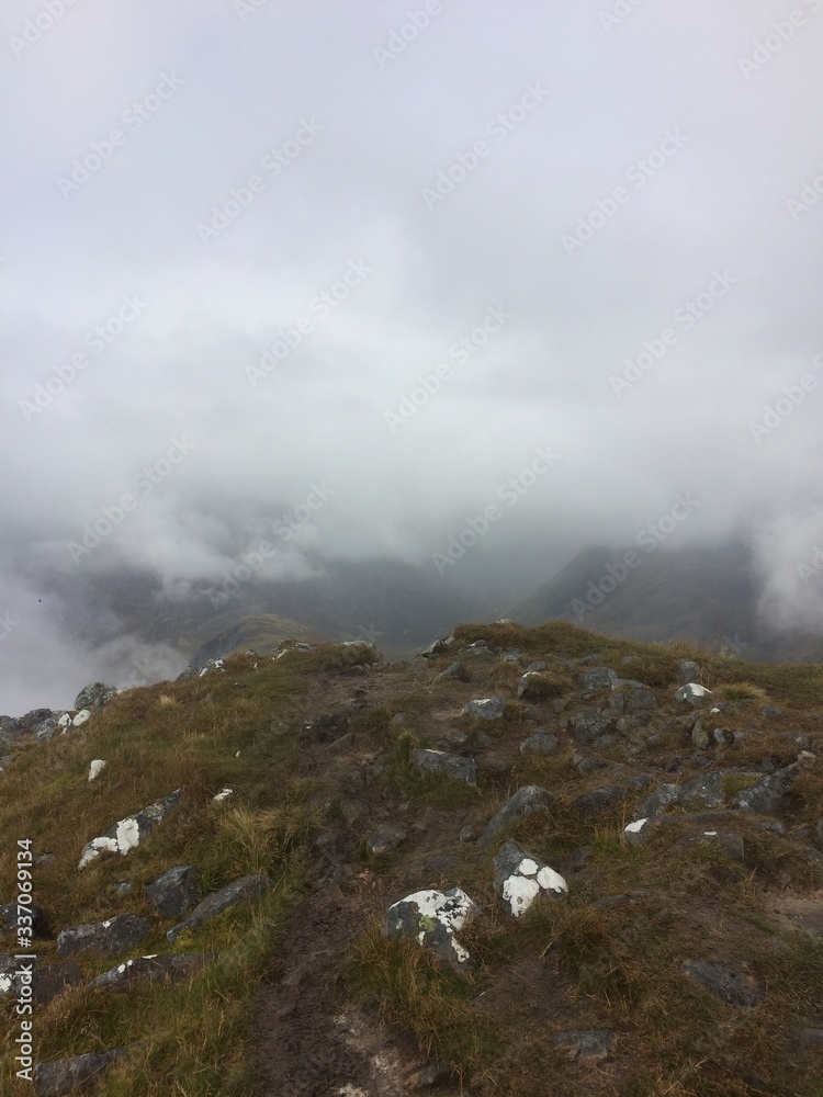 fog in the mountains