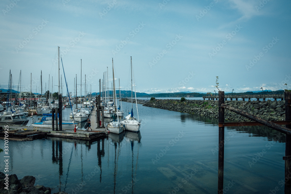 Fototapeta premium Boats In A Marina