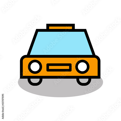 car icon ilustration elegant and trendy. taxi icon 