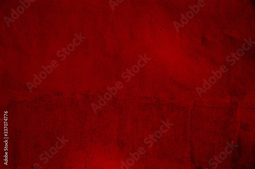 Red crumpled paper background. Red washed paper. Red paper with shadows