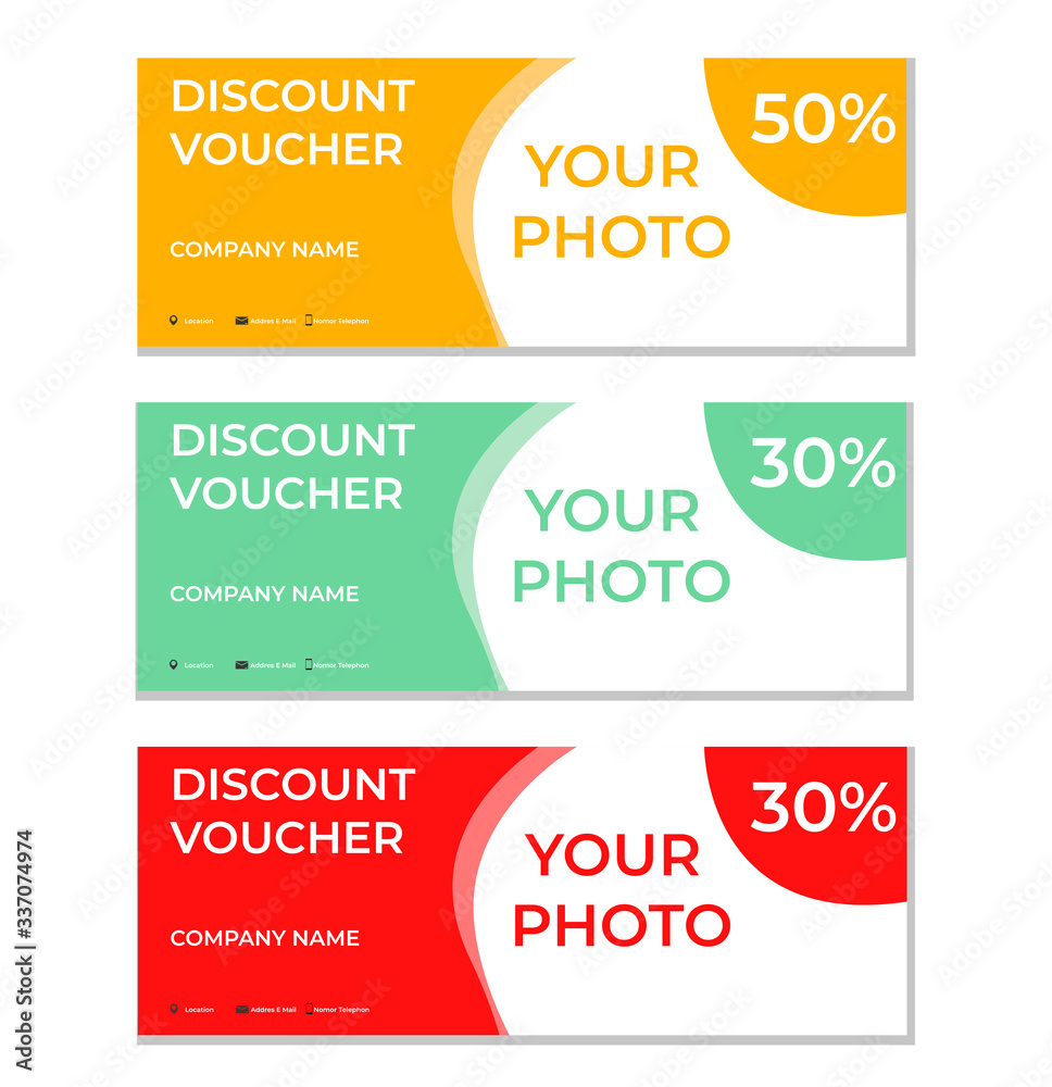 Fototapeta premium discount voucher template for your restaurant business