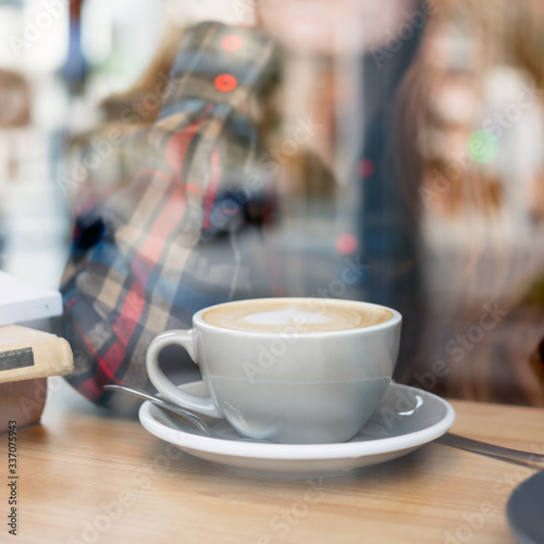 Girl and a cup of coffee