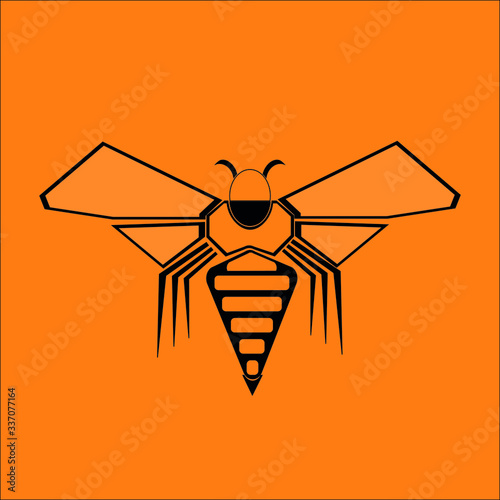 Bee logo, wasp logo