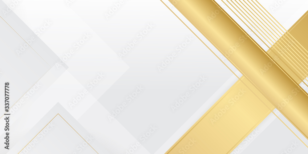 Gold background design templates for company. White and gold abstract arrow and lines background. Vector illustration for presentation design, banner, and business card Gold background design templates for company. White and gold abstract arrow and lines background. Vector illustration for presentation design, banner, and business card