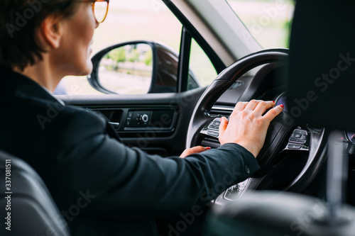 Business Woman in the Car