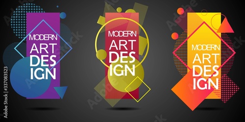 Minimalist hipster colored frame design. frame for the Graphic Art Modern text. design of business cards, invitations, gift cards, leaflets, brochures. vector illustration.