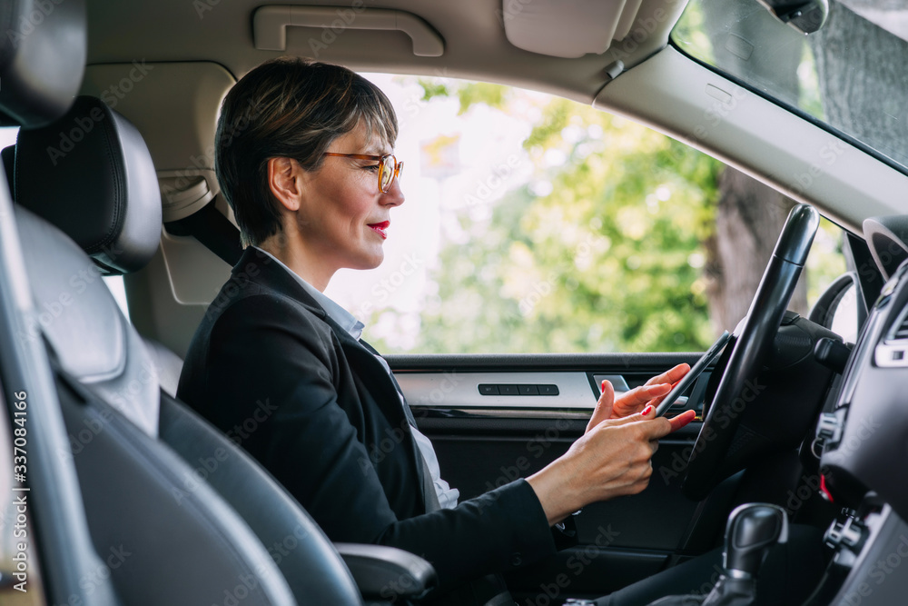 Business Woman in the Car Business Woman in the Car