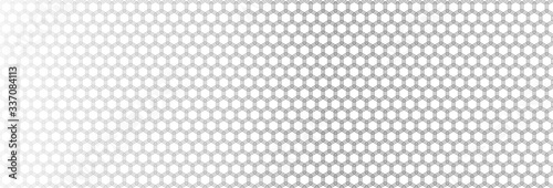 Metal Hexagonal Texture. Abstract. Embossed Hexagon , honeycomb white background. light and shadow. Vector. 