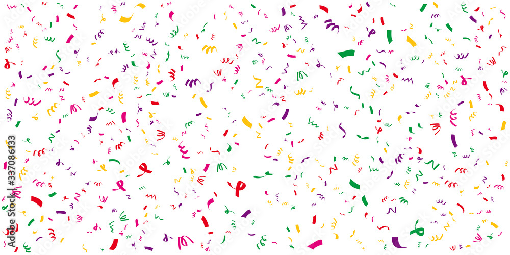 Confetti pattern. Falling colorful confetti flat design seamless pattern  background isolated Stock Vector | Adobe Stock